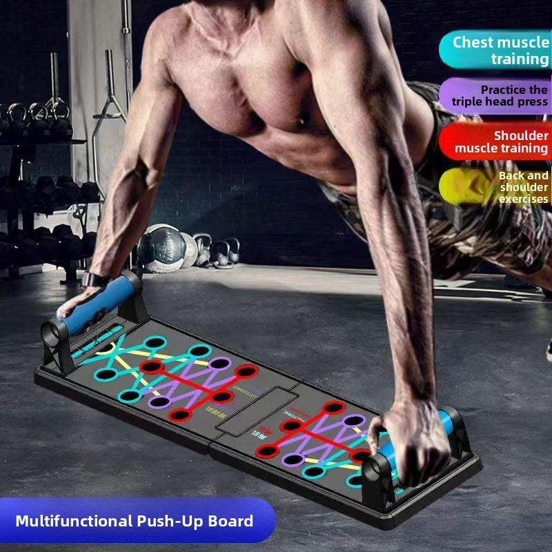 Tabla de entrenamiento multifuncional plegable para flexiones