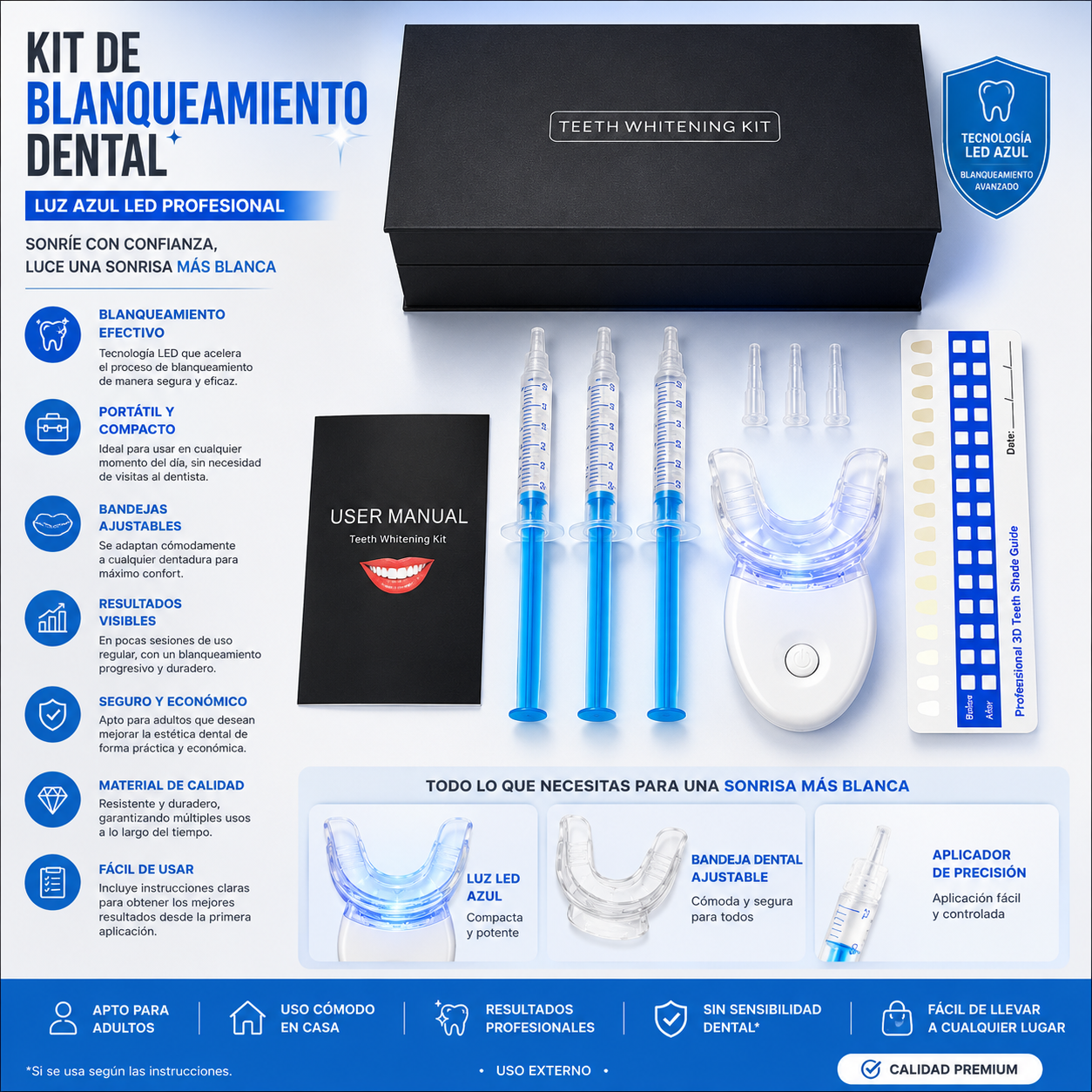 Kit blanqueamiento dental Glorysmall