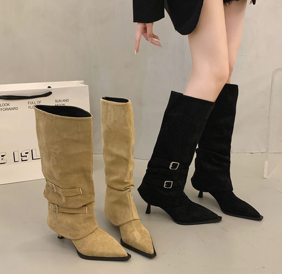 Botas altas transformables 2 en 1